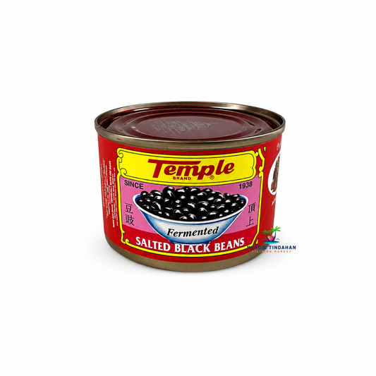 Temple Fermented Salted Black Beans 340g are traditional Chinese fermented soybeans with a rich, salty umami flavor. Perfect for stir-fries, steamed fish, braised dishes, sauces, and authentic Asian recipes.