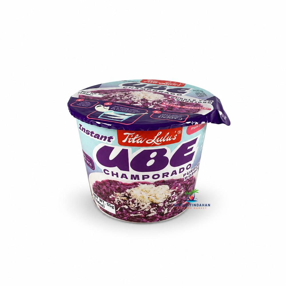 Tila Lulu Instant Ube Champorado is a convenient Filipino-style sweet rice porridge with ube (purple yam) flavor. Easy to prepare and perfect for a quick breakfast or snack.
