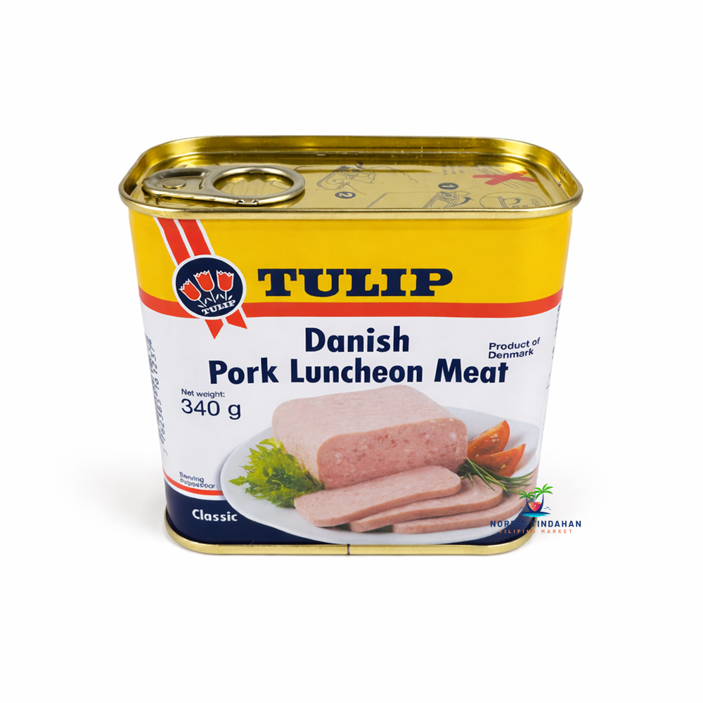 Tulip Classic Luncheon Meat 340g – canned pork luncheon meat ideal for frying, sandwiches, and quick meals.
