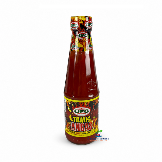 UFC Banana Catsup Hot 320g bottle, spicy banana-flavored ketchup for dipping, cooking, and marinades