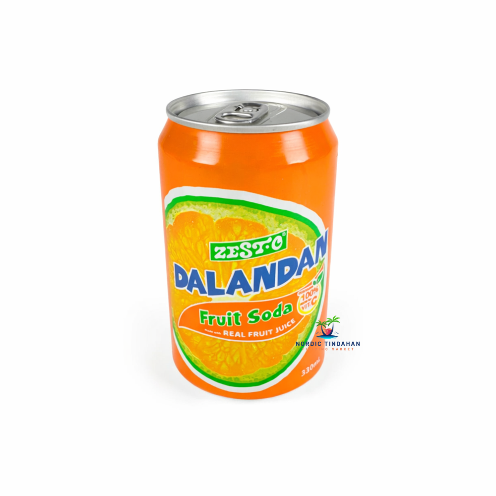 Zest-O Dalandan Soda 330ml – refreshing Filipino citrus soda with dalandan flavor, popular Pinoy market drink.